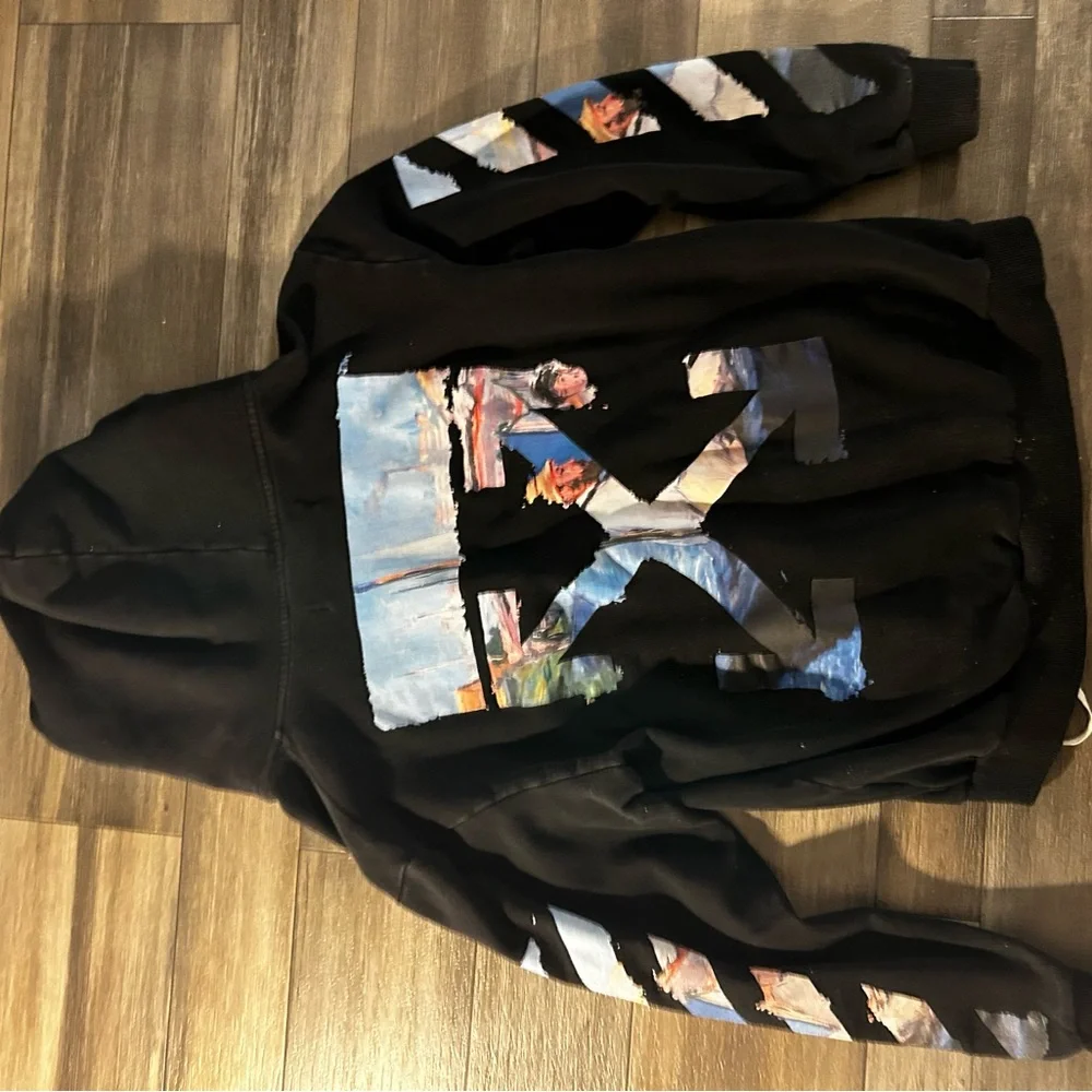 Off-White Black Zip-Up Hoodie - Picture 2 of 3